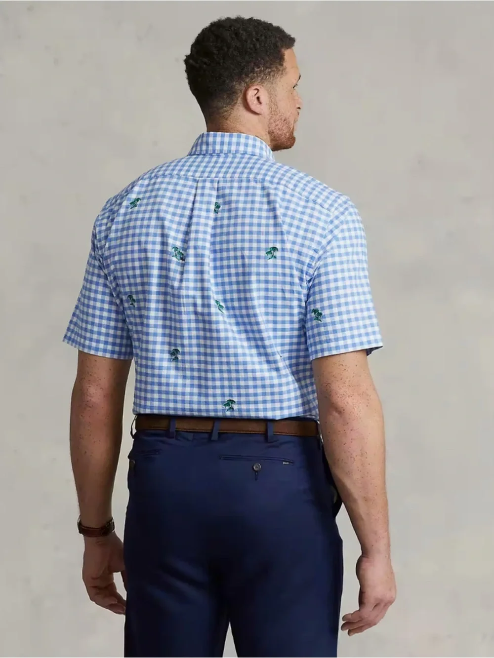 $125 Polo Ralph Lauren Men's Palm Tree-Embroidered Oxford Shirt, Size  XXL